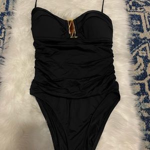 LA BLANCA Sexy Black Bathing Swim Suit